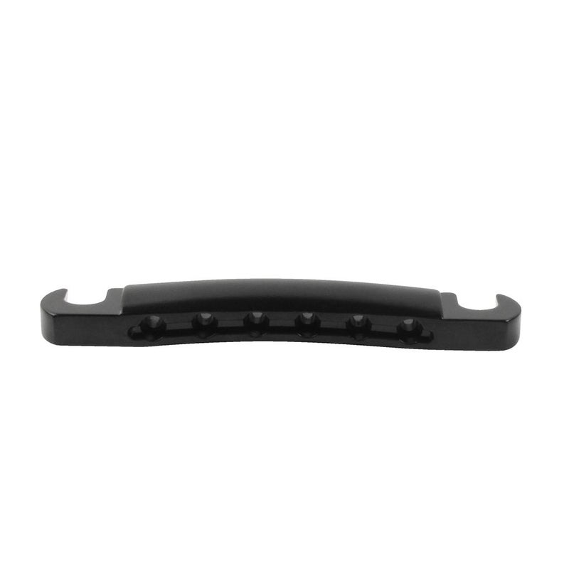 FLEOR جسر جيتار كهربائي FLEOR وقطعة ذيل مع مجموعة دبابيس تناسب جزء جيتار نمط LP، أسود - Image 4